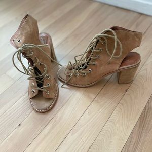 Jeffrey Campbell lace up heeled bootie
